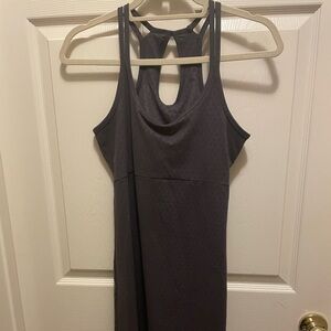 Balance Brand Athletic Dress in dark grey with built in bra